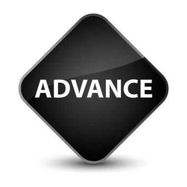 Önceden zarif siyah elmas düğmesi