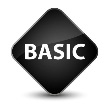 Temel zarif siyah elmas düğmesi