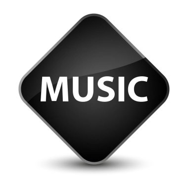 Müzik zarif siyah elmas düğmesi