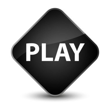 Zarif siyah elmas düğmesi oynamak