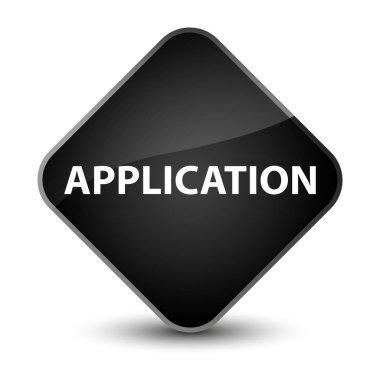 Uygulama zarif siyah elmas düğmesi