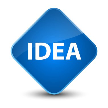 Fikir zarif mavi elmas düğmesi