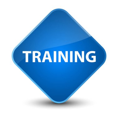 Eğitim zarif mavi elmas düğmesi