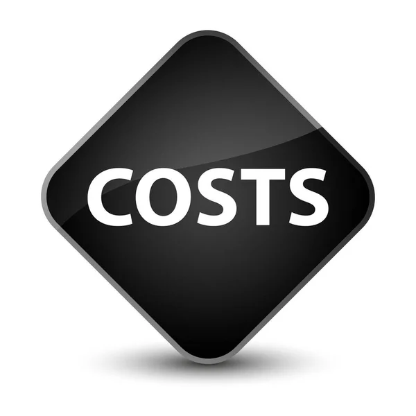 Costs elegant black diamond button — Stock Photo, Image