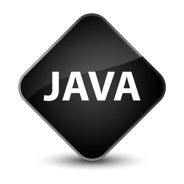 エレガントなブラック ダイヤモンド「Java」ボタン — ストック写真