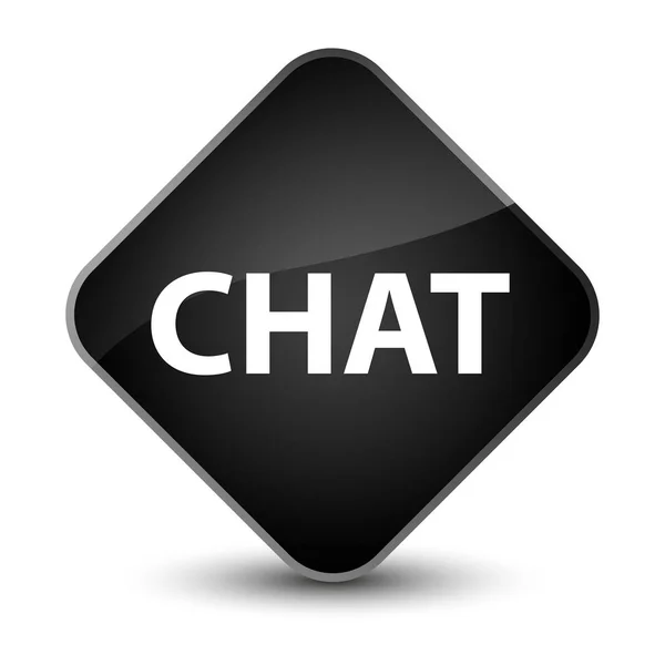 Elegant svart diamant chattknappen — Stockfoto