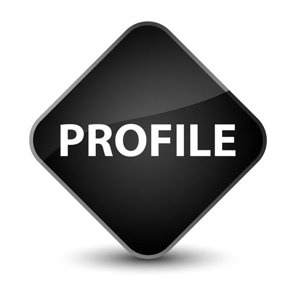 Profil przycisk elegancki czarny diament — Zdjęcie stockowe