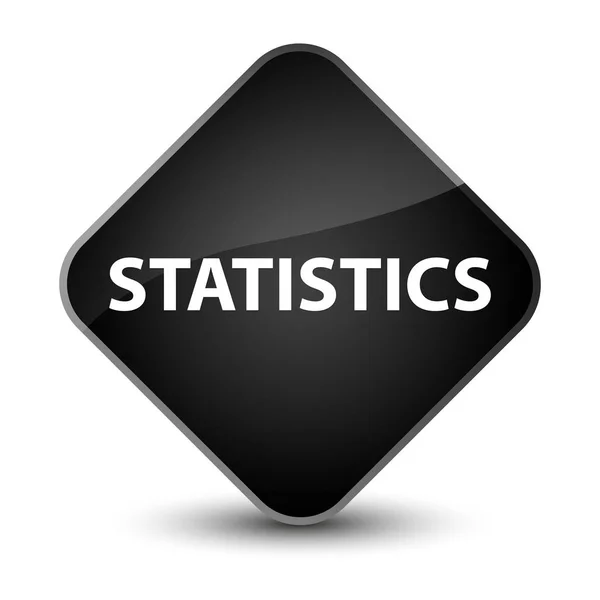 Statisztikák elegáns fekete gyémánt gomb — Stock Fotó