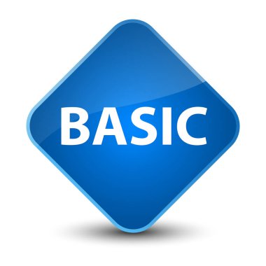 Temel zarif mavi elmas düğmesi