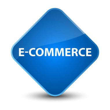 E-ticaret zarif mavi elmas düğmesi