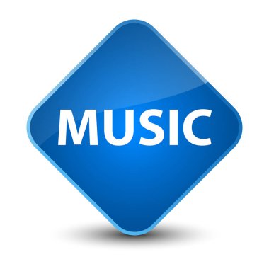 Müzik zarif mavi elmas düğmesi