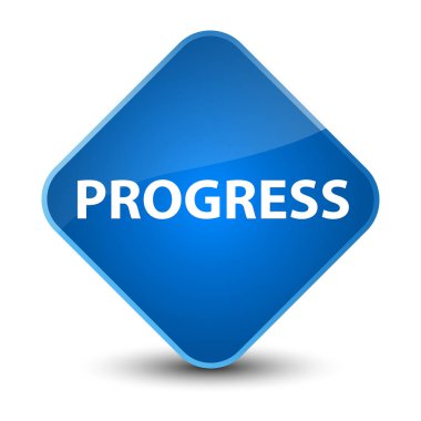 İlerleme zarif mavi elmas düğmesi