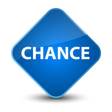 Şans zarif mavi elmas düğmesi