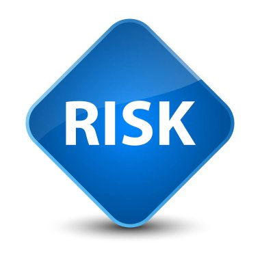 Risk zarif mavi elmas düğmesi