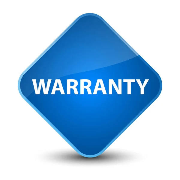 Warranty elegant blue diamond button — Stock Photo, Image