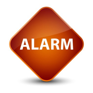Alarm zarif kahverengi elmas düğmesi