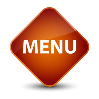 Menü zarif kahverengi elmas düğmesi