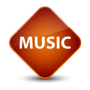 Müzik zarif kahverengi elmas düğmesi