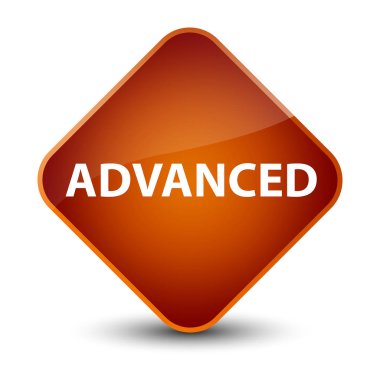 Gelişmiş zarif kahverengi elmas düğmesi