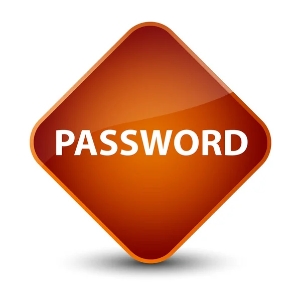 Password elegante pulsante diamante marrone — Foto Stock