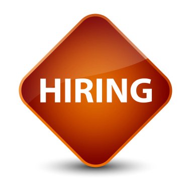 Zarif kahverengi elmas düğme işe