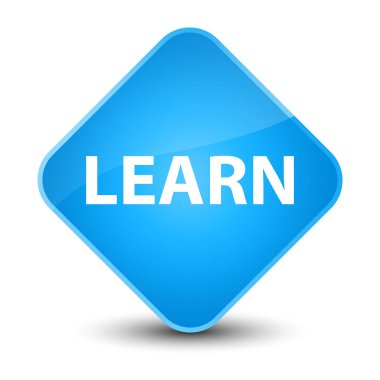 Zarif camgöbeği mavi elmas düğmesini öğrenin