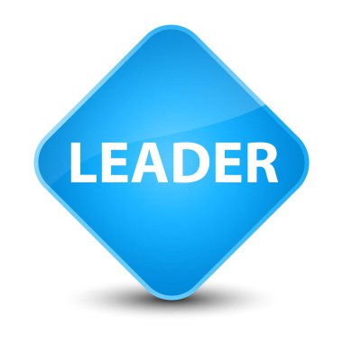 Lideri zarif camgöbeği mavi elmas düğmesi