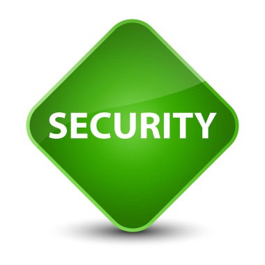 Güvenlik zarif yeşil elmas düğmesi