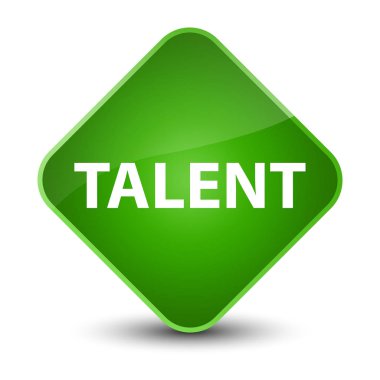 Yetenek zarif yeşil elmas düğmesi