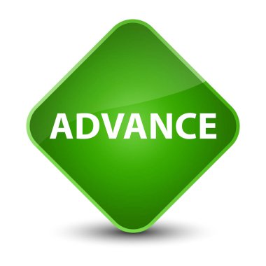 Önceden zarif yeşil elmas düğmesi