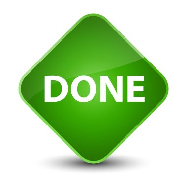 Zarif yeşil elmas düğmesini yapılır