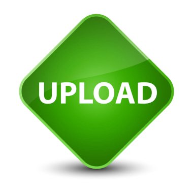 Zarif yeşil elmas düğmesini upload