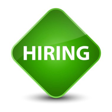 Zarif yeşil elmas düğme işe