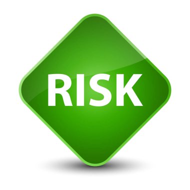 Risk zarif yeşil elmas düğmesi
