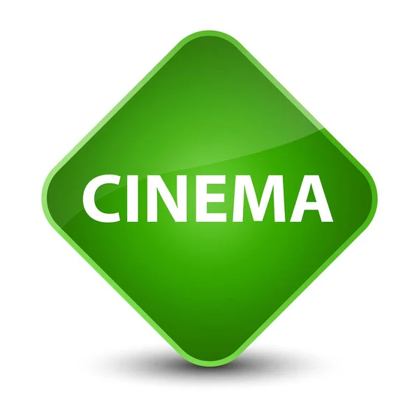 Cinema elegante botão de diamante verde — Fotografia de Stock