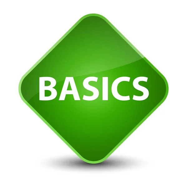 Temelleri zarif yeşil elmas düğmesi