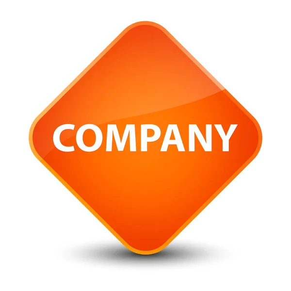 Company elegant orange diamond button — Stock Photo, Image