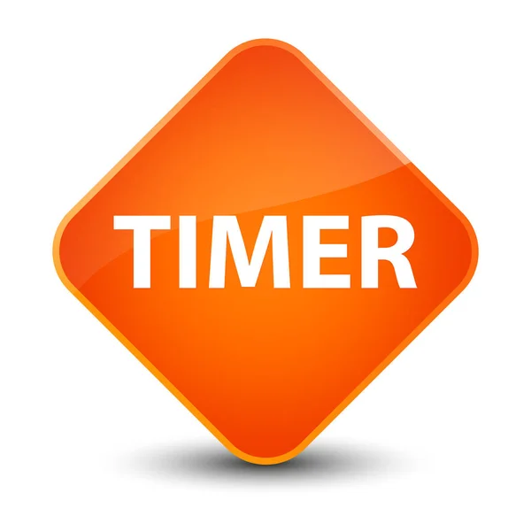 Timer elegante orange Diamant-Taste — Stockfoto