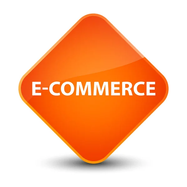 E-commerce elegant orange diamond button — Stock Photo, Image