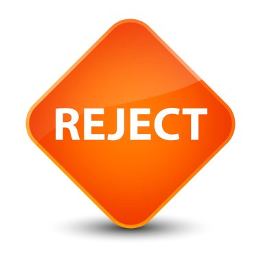 Zarif Turuncu elmas düğmesini reddetmek