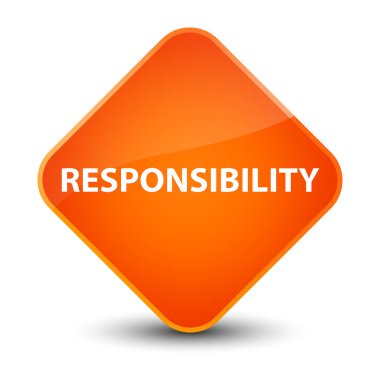 Sorumluluk zarif Turuncu elmas düğmesi