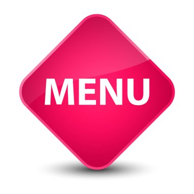 Menü zarif pembe elmas düğmesi