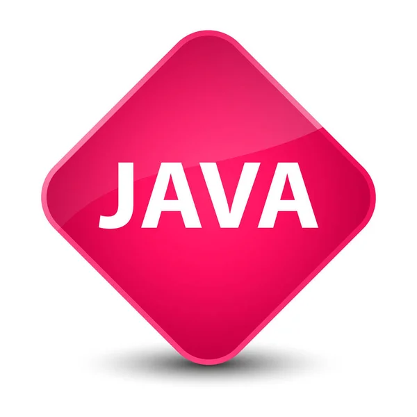 エレガントなピンク ダイヤモンド「Java」ボタン — ストック写真