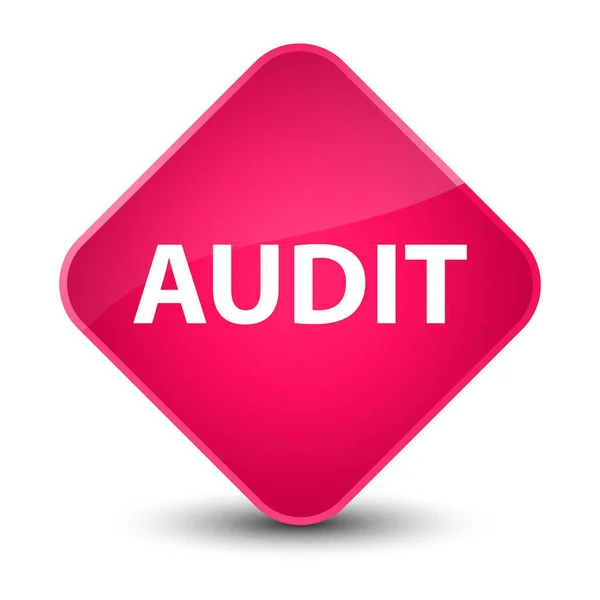 Audit elegant pink diamond button — Stock Photo, Image