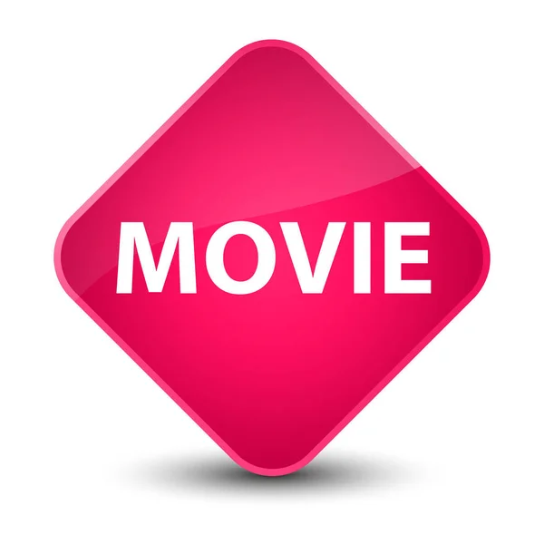 Movie elegant pink diamond button — Stock Photo, Image