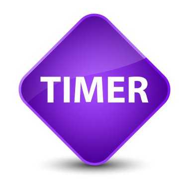 Zamanlayıcı zarif mor elmas düğmesi