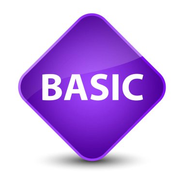 Temel zarif mor elmas düğmesi