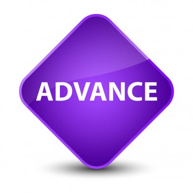 Önceden zarif mor elmas düğmesi