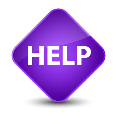 Yardım zarif mor elmas düğmesi