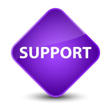 Destek zarif mor elmas düğmesi